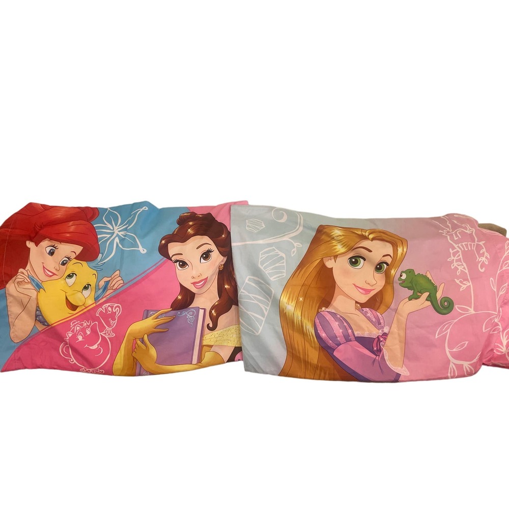 2 Vintage Disney Pillowcases Two Sided